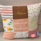 Coussin souvenir 40 par 40 cm